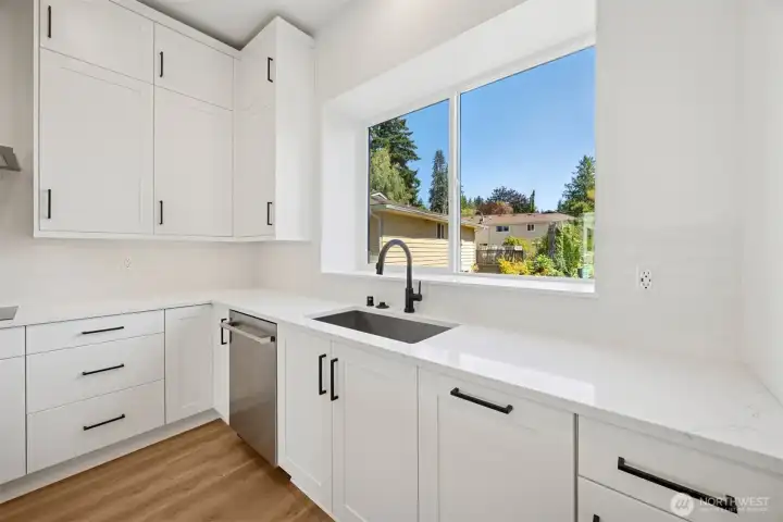 Large window over sink in actual home.