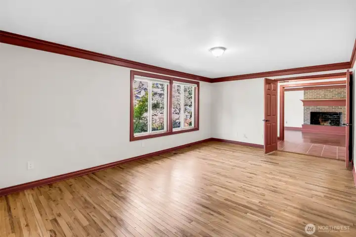 Large primary bedroom or assisted living unit