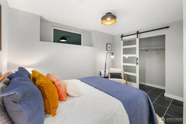 Bedroom downstairs (non-conforming)