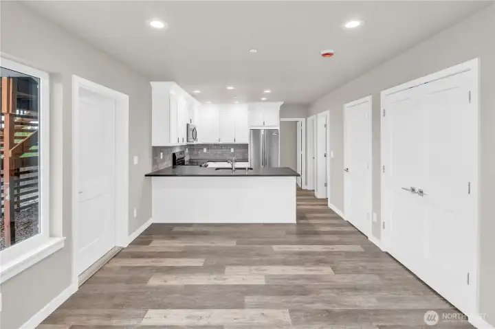 ADU with separate entrance: 2 bedroom 1 bath