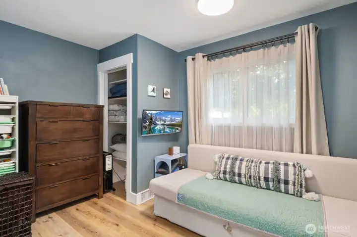 Bedroom with view of front yard