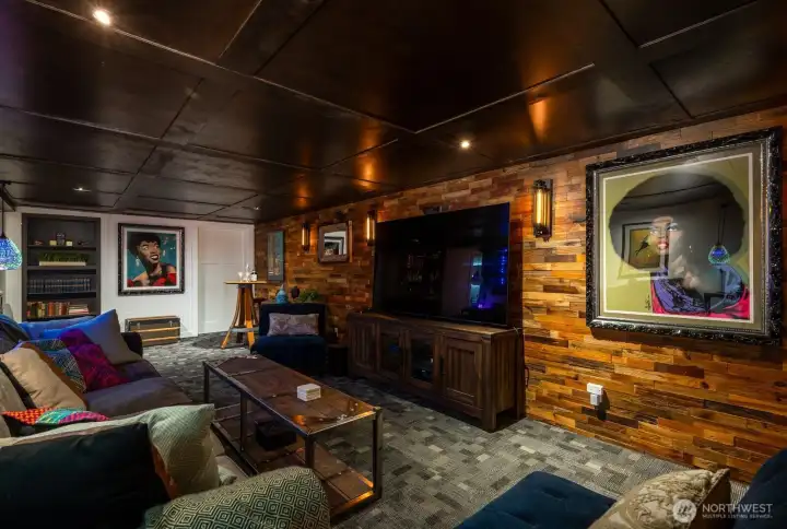 Basement - surround sound media space