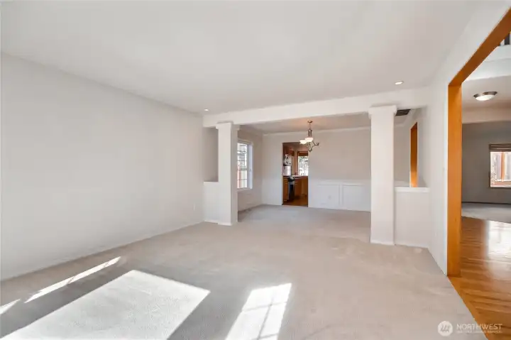 Inviting open floor plan with tons of natural lighting.