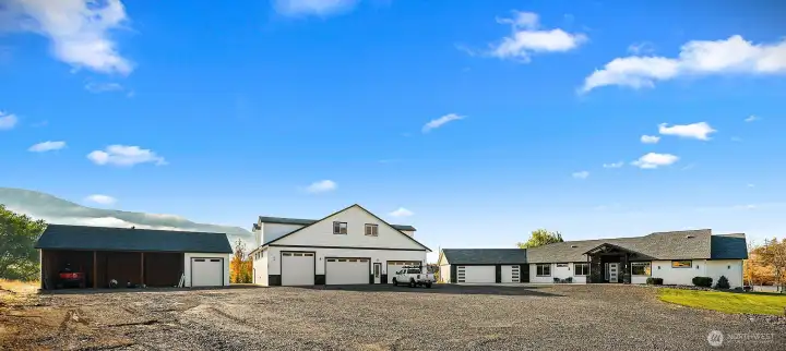 house, shop and barn