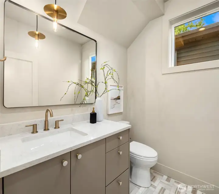 Main floor half bath