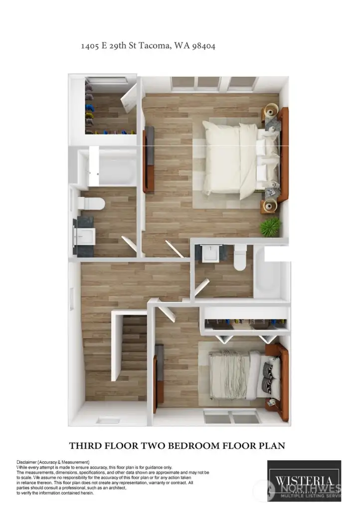 Third Floor 2 Bedroom 2 Bath