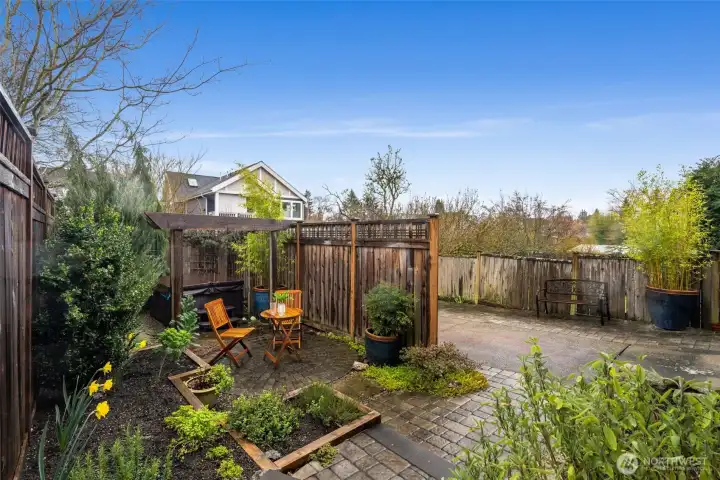 Enjoy your mornings with a cup of coffee tending to your garden with raised planters