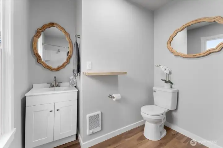 3/4 bathroom on main floor