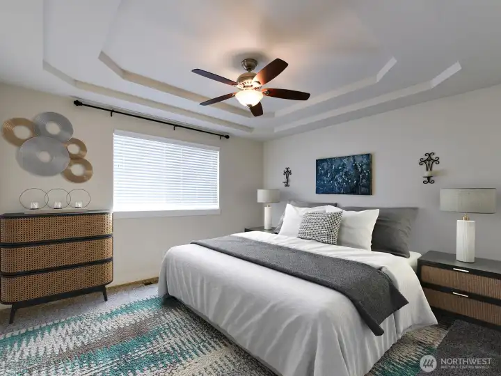 Virtually staged primary.