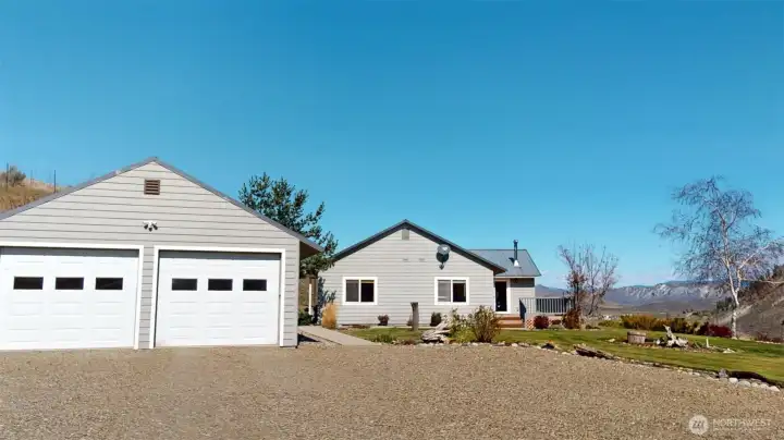 Garage and house Exterior