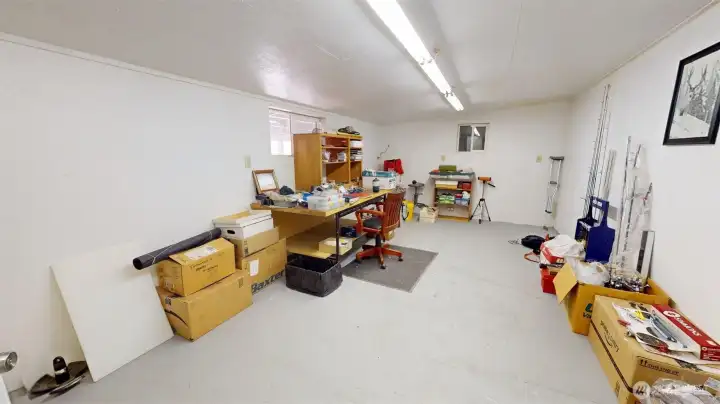 Hobby room in back of shop