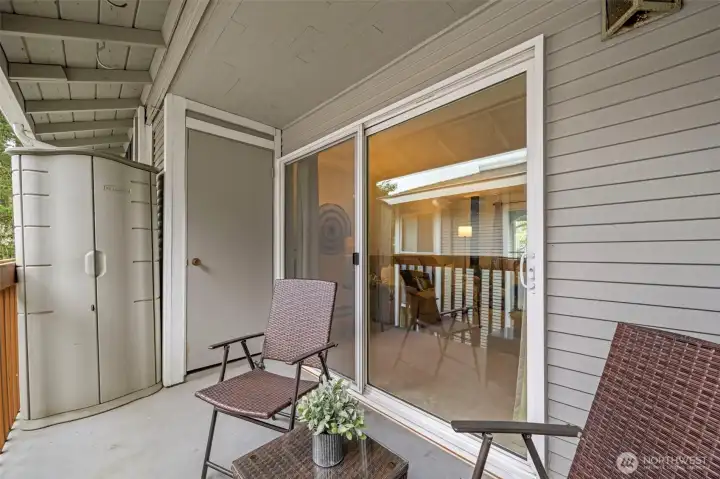 Covered Deck with Storage