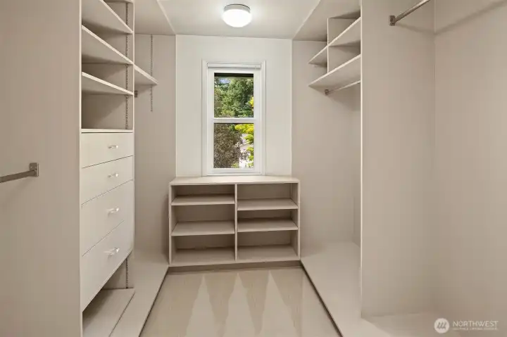 Large walk-in closet!