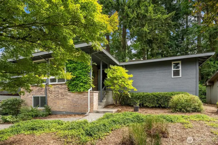 Front Exterior with brick accents.