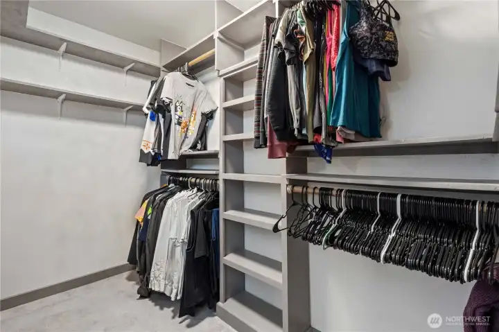 Primary Custom Built Closet Organizer