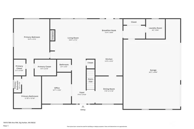 Main level floorplan.