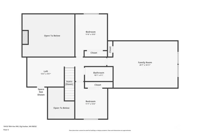 Second level floorplan.