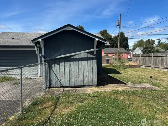 Walking toward garage