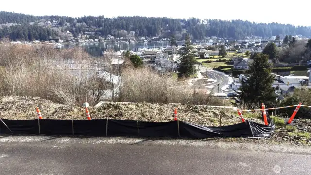 View from road before construction.