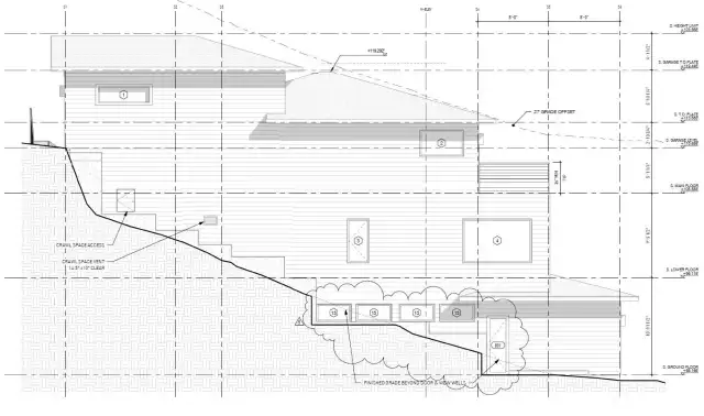 South elevation.