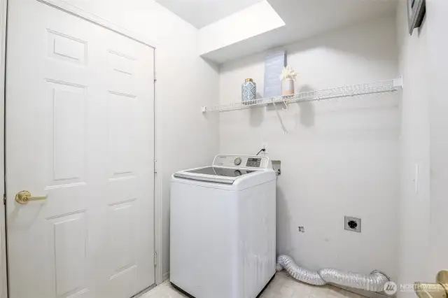 Laundry room on main level