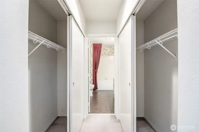 Walk-in Closet from the second primary bedroom/bathroom upstairs!