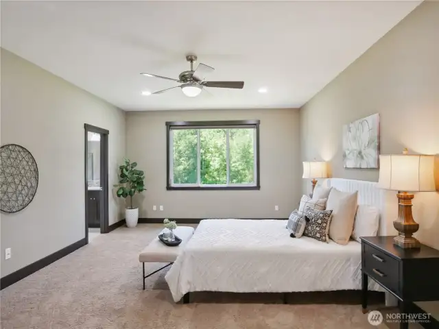 Large primary bedroom with ensuite.