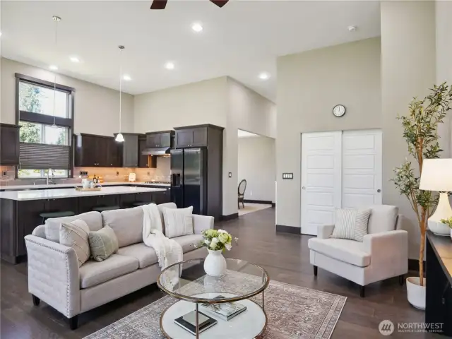Open concept, enjoy sitting at the island while dinner is prepared.