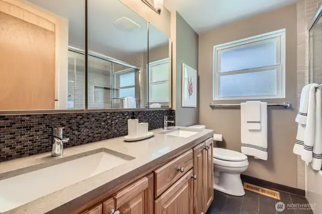 Remodeled Full Bath with Jacuzzi deep tub