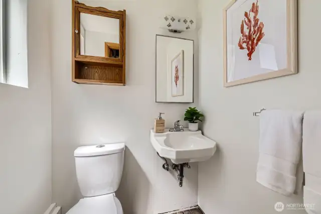 Half Bath off Garage