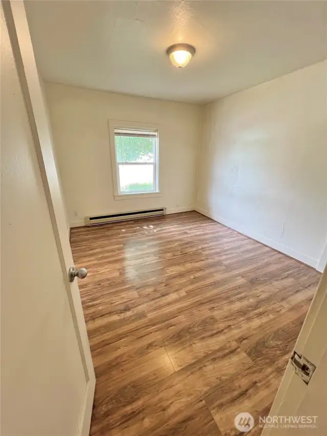 Bedroom adjacent to the living room