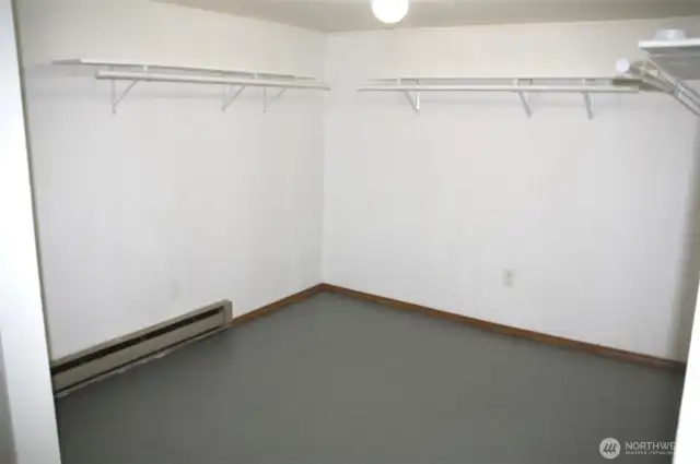 Basement room #1 with walk in closet