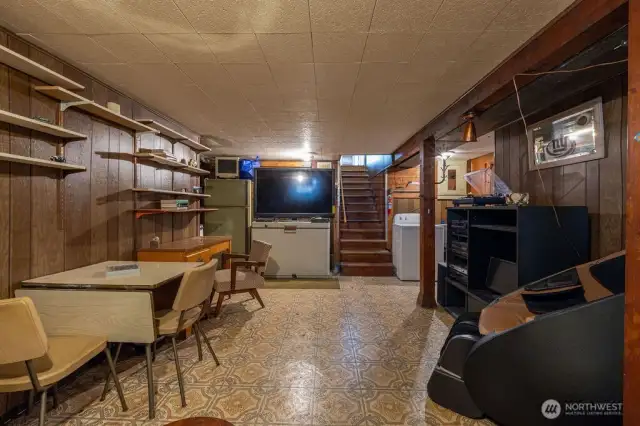 The home conveys with two extra refrigerators and freezers.