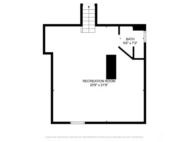 Basement floorplan.