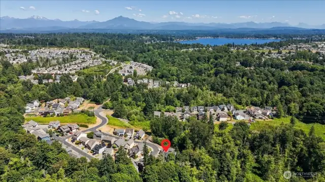 Aerial View with proximity to Lake Stevens
