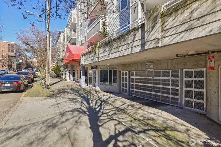 Secured garage parking