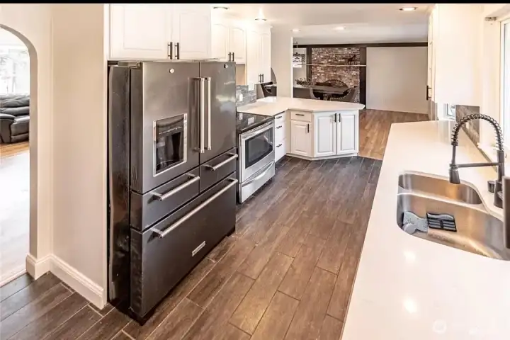 Interior kitchen view