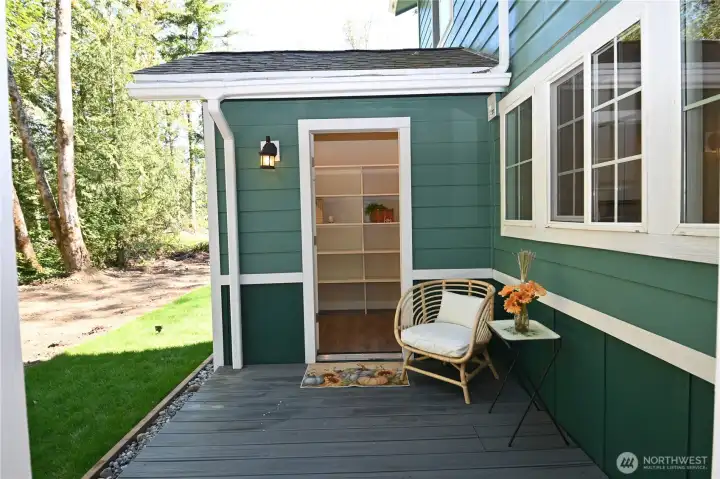 From the primary suite, step onto a sweet little deck—perfect for savoring quiet morning coffee or unwinding in the evening.