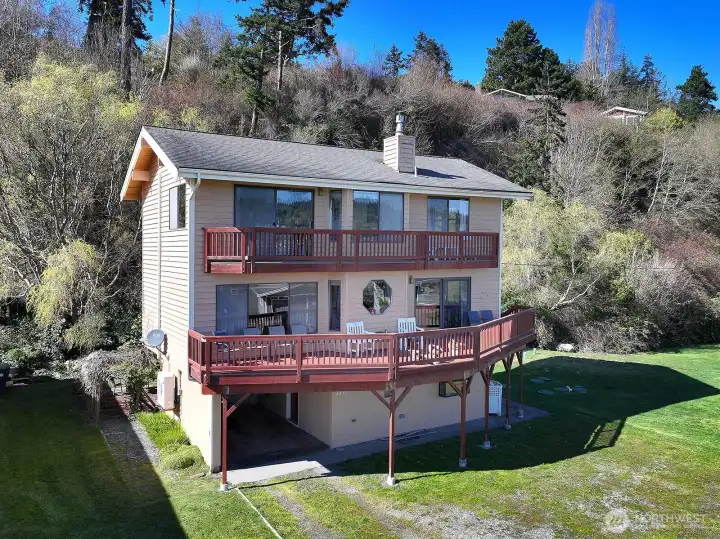 Multiple decks capturing the view.