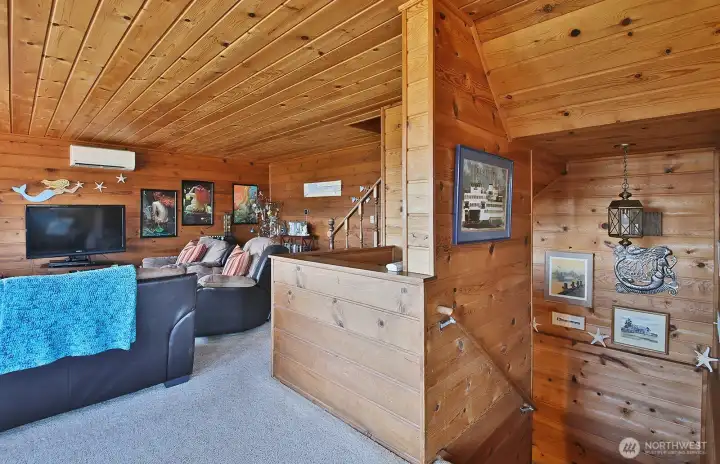 Main Floor - T&G ceilings and walls.