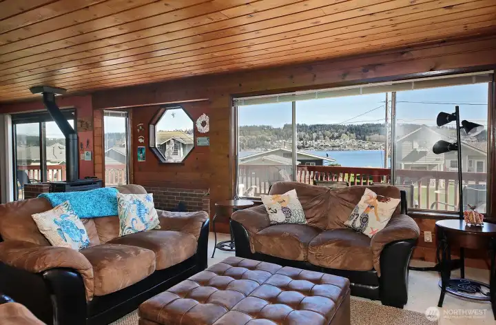 Enjoy water views from this level.