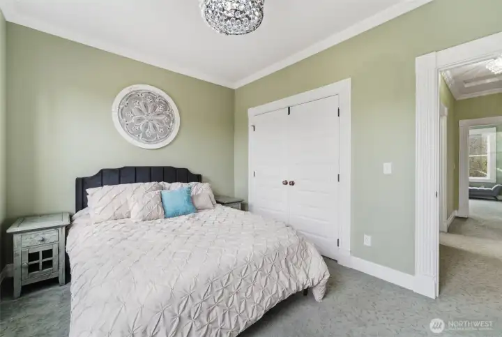 Bedrooms have large closets