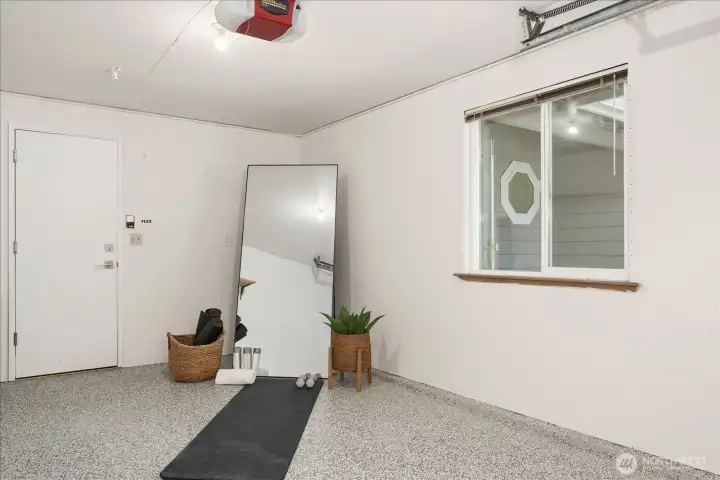More than just parking, this refreshed attached garage offers valuable bonus space for storage, hobbies, a home gym, or everyday flexibility.
