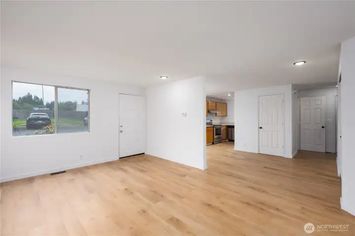 Unit B living room