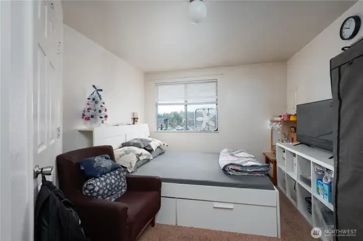 One of Unit A's bedrooms