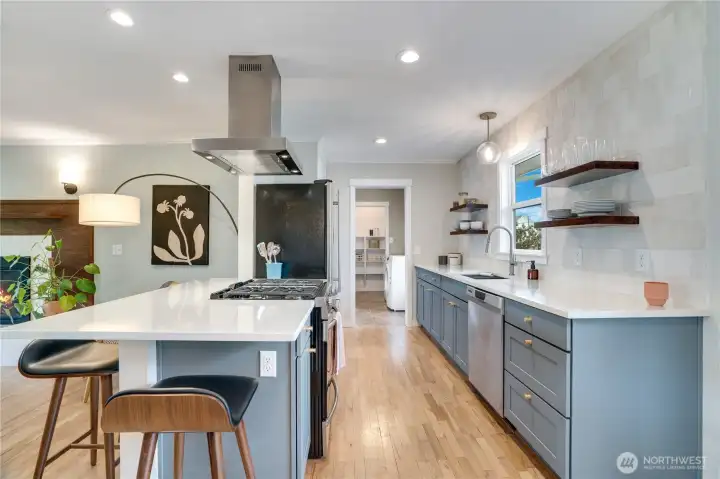 Stay comfortable all summer long with the upgraded heat pump and A/C system, complete with a Nest thermostat for efficient, customizable comfort.