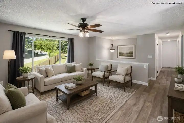 Virtually staged to give you an idea what it can look like