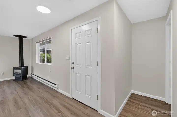 Front Entry Door - Hall to Bedrooms on the right.