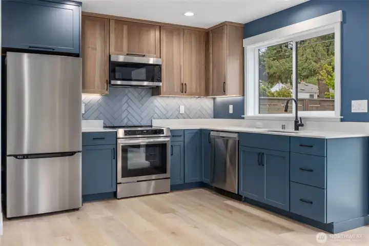 Lovely kitchen with custom cabinetry