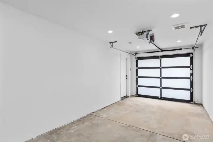 Large garage with room for storage!